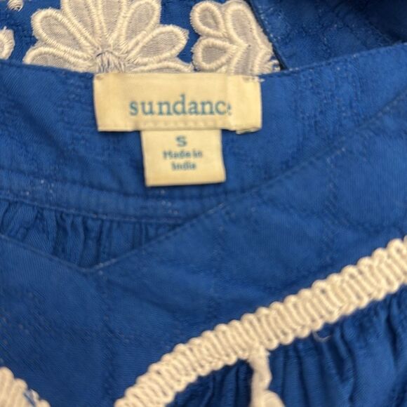 Sundance Embroidered Blue Maxie Dress size Small - Picture 7 of 8